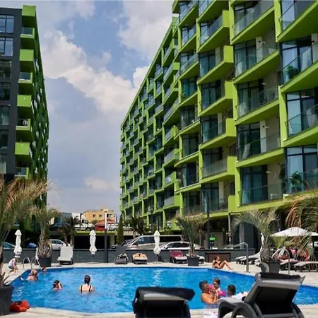 アパート Panoramic Beach And Pool Gorgeous Family Studio Prima Linie La Mare *
