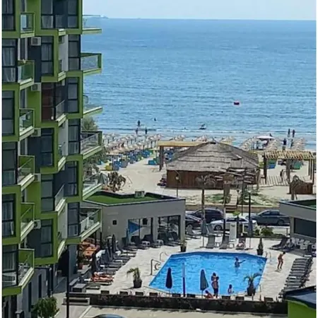 Panoramic Beach And Pool Gorgeous Family Studio Prima Linie La Mare Navodari